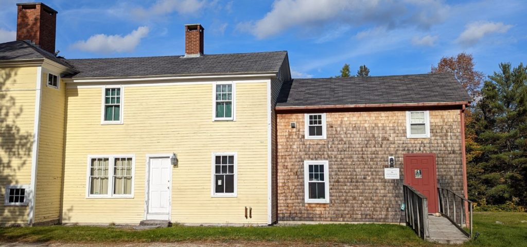 Exterior view of the Jonathan Fisher homestead in Blue Hill, MA.