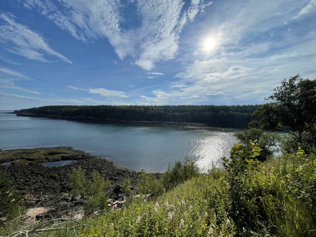 sunshine over Blue Hill Bay