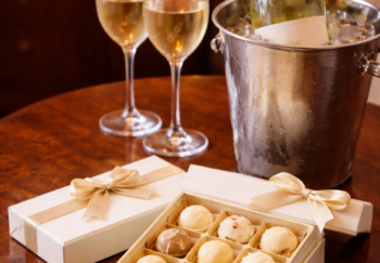 white wine and chocolate