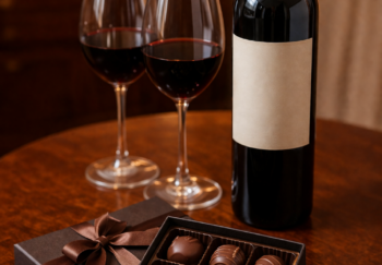 red wine and chocolate